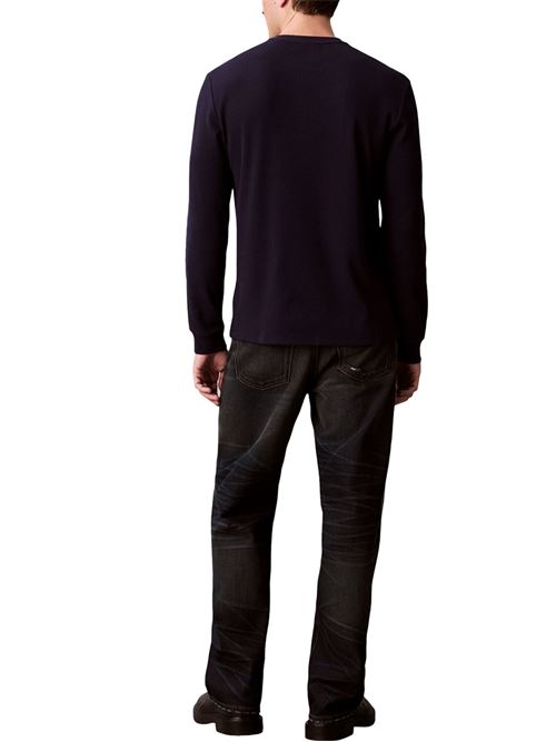 T-shirt a manica lunga con logo Calvin Klein Jeans | LV040EM217WFW
